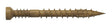 Simpson Strong-Tie FT07112R100 Screw, #7 Thread, 1-1/2 in L, Serrated Thread, Trim Head, 6-Lobe Drive, 100/PK