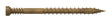 Simpson Strong-Tie FT07200R100 Screw, #7 Thread, 2 in L, Serrated Thread, Trim Head, 6-Lobe Drive, 100/PK
