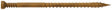 Simpson Strong-Tie FT07212R400 Finishing Trim Screw, #7 Thread, 2-1/2 in L, Serrated Thread, Trim Head, 400