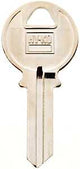 Hy-Ko 11010IN1 Key Blank, Brass, Nickel, For: ILCO Cabinet, House Locks and Padlocks, Pack of 10