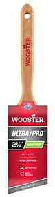 Wooster 4153-2 1/2 Paint Brush, 2-1/2 in W, 2-15/16 in L Bristle, Nylon Bristle, Sash Handle