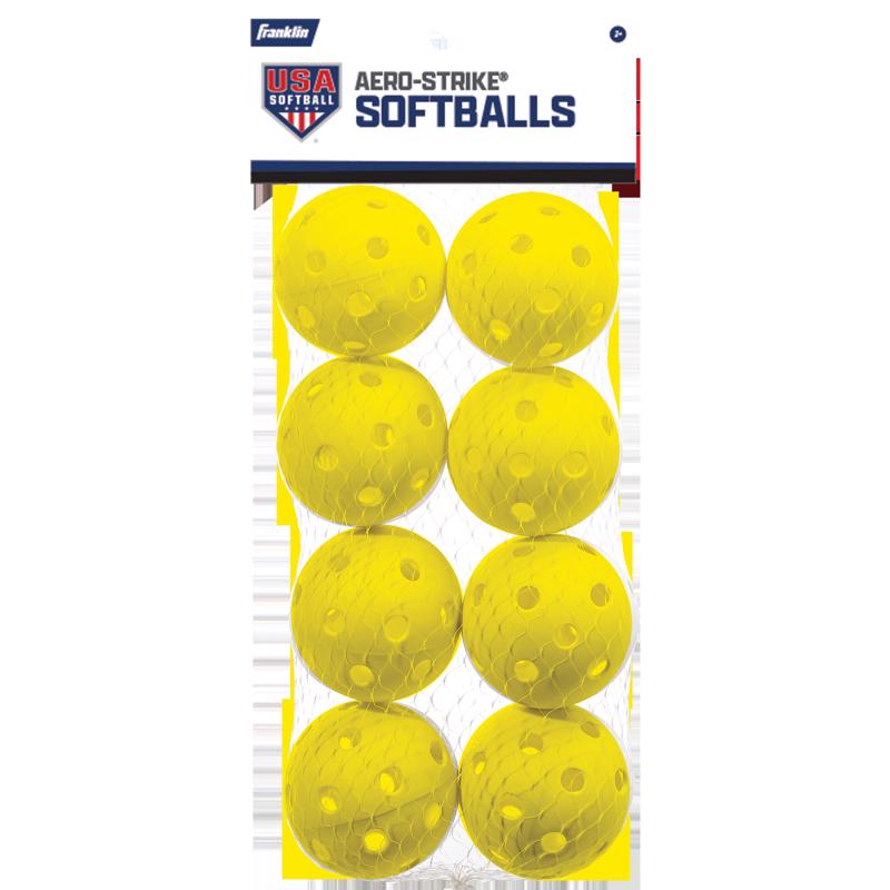 Franklin White Plastic Baseball 6 pk