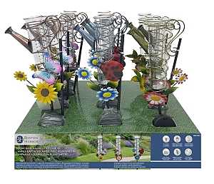 Boston Harbor 26146 Rain Gauge, Ni-Mh Battery, 1-Lamp, LED Lamp, Metal Glass Plastic Fixture, Battery Included: Yes, Pack of 12