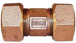 Legend 313-154NL Tube Pipe Union, 0.75 in, Compression