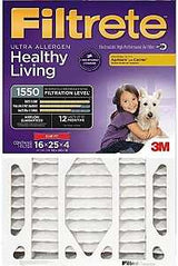 Filtrete NDP01-4S-4 Air Filter, 25 in L, 16 in W, 12 MERV, 1550 MPR, 4/PK, Pack of 4