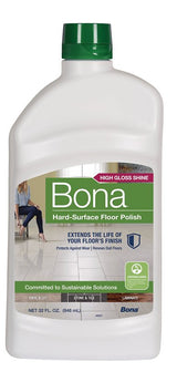 Bona WT760051161 Floor Polish, 32 oz, White, Liquid