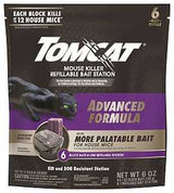 Tomcat 0372805 Mouse Killer Refillable Bait Station, 12 Mice Bait, Purple/Violet, 6/PK