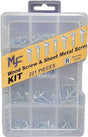 Midwest Fastener 14998 Screw Kit, Sheet Metal/Wood, 221-Piece