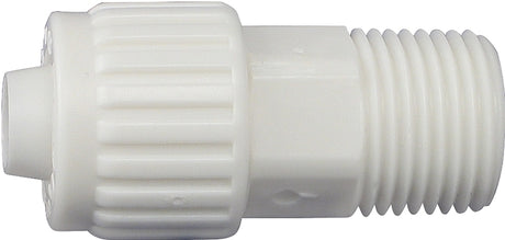 Flair-It 16842 Tube to Pipe Adapter, 1/2 in, PEX x MPT, Polyoxymethylene, White