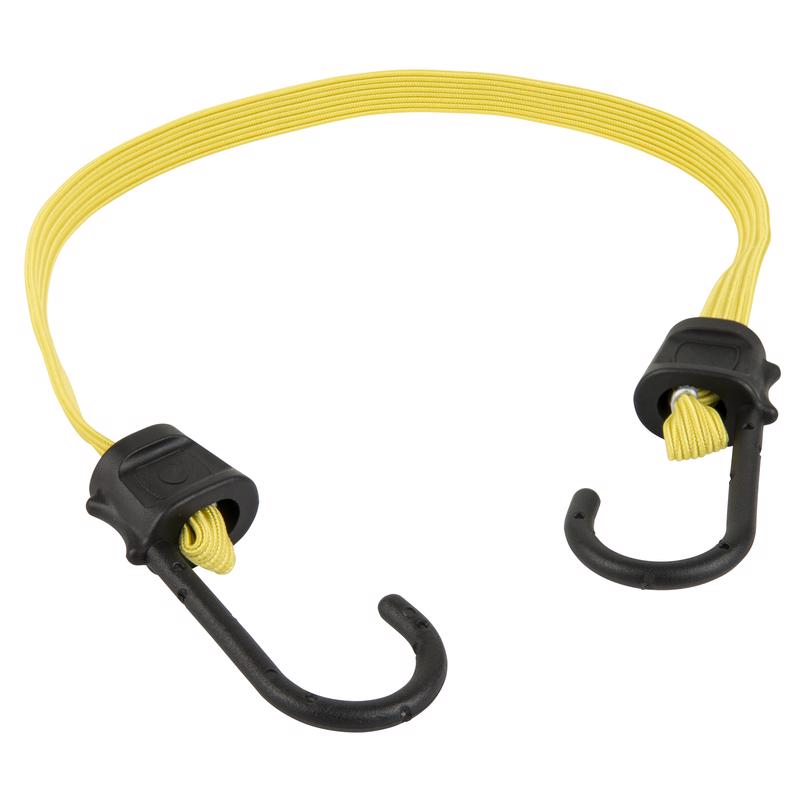 Keeper Yellow Flat Bungee Cord 24 in. L X 0.315 in. 2 pk
