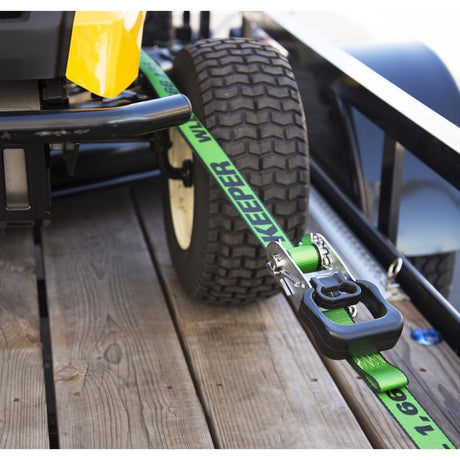 Keeper 1.5 in. W X 16 ft. L Green Ratchet Tie Down Strap 1666 lb 1 pk