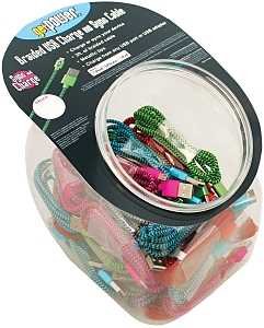 GetPower CWP-USBBOWL-BRL USB Charging and Sync Cable, 3 ft L, Suitable for: iPhones, iPads and iPods