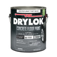 Drylok 89113 Concrete Floor Paint, Flat Sheen, Light Tint Base/White, 1 gal, 300 to 400 sq-ft/gal Coverage Area, Pack of 2