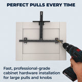 Kreg KHI-XLPULL Cabinet Hardware Jig Pro, Aluminum, For: Kreg Wood Project Clamps, Face Clamps and VersaGrip Clamps