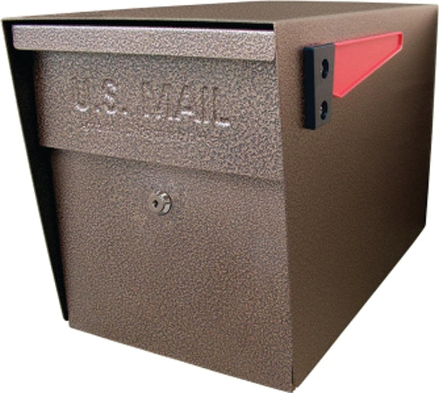 Mail Boss Packagemaster Series 7108 Mailbox, Steel, Bronze, 11-1/4 in W, 21 in D, 13-3/4 in H