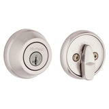 Kwikset 78015SMTRCAL/RCS Deadbolt, Different, Smartkey Key, Steel, Satin Nickel, 2-3/8 to 2-3/4 in Backset