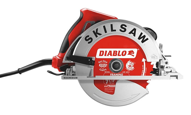 SKILSAW SPT67WM-22 Circular Saw, 15 A, 7-1/4 in Dia Blade, 5/8 in Arbor, 2-7/16 in D Cutting, 56 deg Bevel