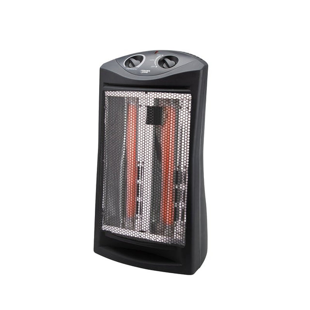 EZ Heat QGW15-607 Radiant Quartz Tower Space Heater, 12.5 A, 120 V, 1500 W, Black