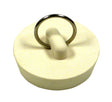 Plumb Pak Duo Fit Series PP820-6 Drain Stopper, 1-5/8- to 1-3/4 in Dia Dimensions, Rubber, White, Pack of 6