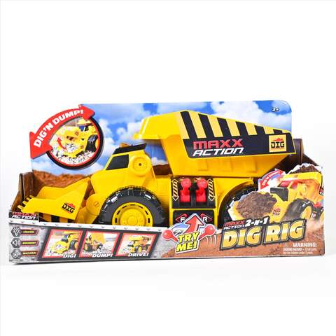 Sunny Days Maxx Action Dig Rig Motorized Truck Yellow 1 pc, Pack of 2