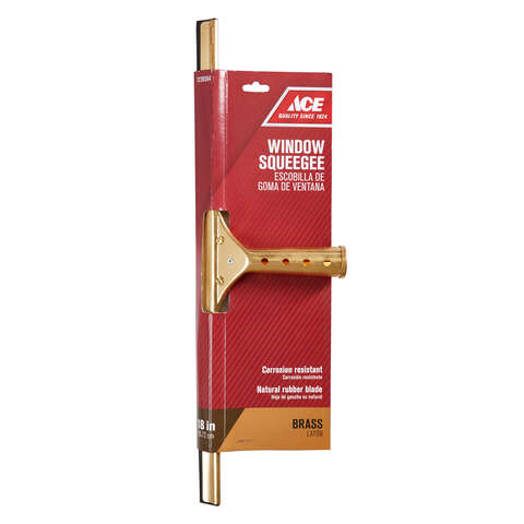 Ace 18 in. Brass Window Squeegee