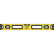 STANLEY 43-524 Box Beam Level, 24 in L, 3-Vial, 2-Hang Hole, Non-Magnetic, Aluminum, Yellow