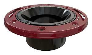 Oatey 43512 Closet Flange, 3, 4 in Connection, ABS, For: 3 in, 4 in Pipes