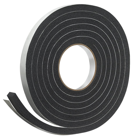 Frost King R734H Foam Tape, 3/4 in W, 10 ft L, 7/16 in Thick, Rubber, Black