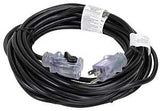 PowerZone ORECPL502628 Extension Cord, 16 AWG Cable, 40 ft L, 13 A, 125 V, Black