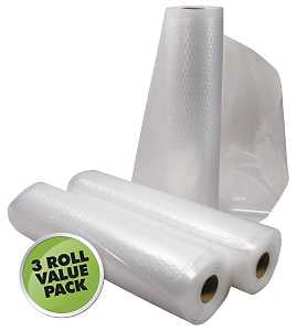 Weston 30-0202-W Vacuum Seal Bag, 11in X 18ft, Plastic, Clear