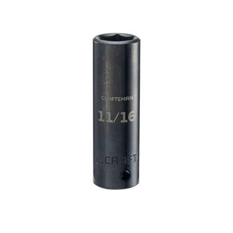 Craftsman 18 mm X 3/8 in. drive Metric 6 Point Shallow Socket 1 pc