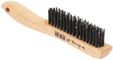 Forney 70505 Scratch Brush, 0.014 in L Trim, Carbon Steel Bristle