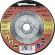 Forney 71819 Grinding Wheel, 4-1/2 in Dia, 1/4 in Thick, 5/8-11 in Arbor, 24 Grit, Coarse, Aluminum Oxide Abrasive
