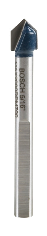 Bosch GT400 Drill Bit, 5/16 in Dia, 2-1/4 in OAL, 5/16 in Dia Shank, Flat Shank