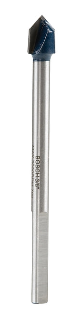 Bosch GT500 Drill Bit, 3/8 in Dia, 3-3/4 in OAL, 3/8 in Dia Shank, Flat Shank