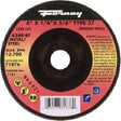 Forney 71876 Grinding Wheel, 4 in Dia, 1/4 in Thick, 5/8 in Arbor, 24 Grit, Coarse, Aluminum Oxide Abrasive