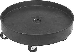 Rubbermaid FG265000BLA Drum Dolly, 500 lb, HDPE, Black