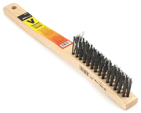 Forney 70522 Scratch Brush, 0.014 in L Trim, Carbon Steel Bristle, 1-1/4 in W Brush, 13-3/4 in OAL