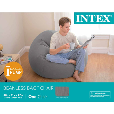 Intex Gray Fabric Air Chair