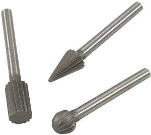 Forney 60224 Series Mini Rotary File Set, Applicable Materials: Metal, Plastic, Wood, Metal, Plastic, Wood