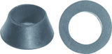 Danco 38807B Faucet Washer, 1/2 in ID x 7/8 in OD Dia, 3/8 in Thick, Rubber, For: 1/2 in OD Tubing into Ballcock, Pack of 5