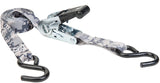 Keeper 43509 Tie-Down, 1 in W, 12 ft L, Digital Grey Camo, 500 lb, Compact S-Hook End Fitting