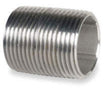 Midland Industries 48060B Close Pipe Nipple, 1/2 in, Stainless Steel, SCH 40 Schedule, 1-1/8 in L