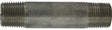Midland Industries 48066 Pipe Nipple, 1/2 in, NPT, Stainless Steel, SCH 40 Schedule, 4 in L