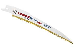 Lenox Gold 21060656GR Reciprocating Saw Blade, 3/4 in W, 6 in L, 6 TPI