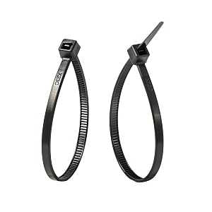 Gardner Bender 46-206UVB Cable Tie, Double-Lock Locking, 6/6 Nylon, Black