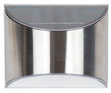 Boston Harbor 26083 Solar Light Wedge Stainless Steel, NI-Mh Battery, AA Battery, 4-Lamp, Stainless Steel