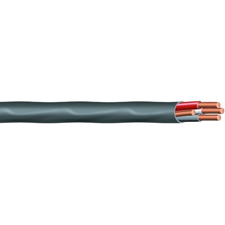 Southwire 63949232 Sheathed Cable, 8 AWG Wire, 3 -Conductor, 50 ft L, Copper Conductor, PVC Insulation