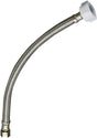 Plumb Pak EZ Series PP23843 Toilet Supply Tube, 1/2 in Inlet, Compression Inlet, 7/8 in Outlet, Ballcock Outlet, 12 in L