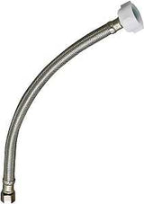 Plumb Pak EZ Series PP23843 Toilet Supply Tube, 1/2 in Inlet, Compression Inlet, 7/8 in Outlet, Ballcock Outlet, 12 in L